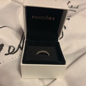 Pandora Band Of Hearts Ring Sterling Silver